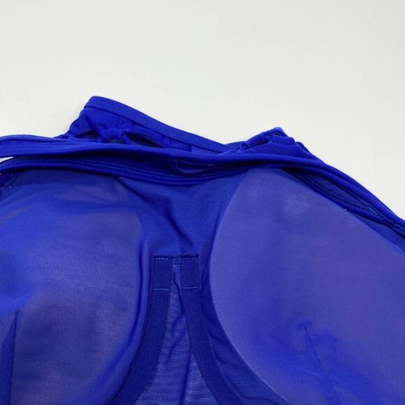 NWT Athleta High Neck Loop Bikini Top 40B/C Bra Cup Sapphire Blue 210979 XL - Picture 16 of 16